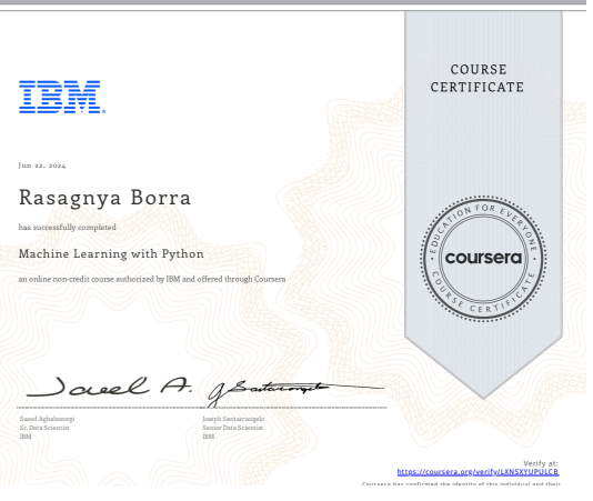 Machine Learning with Python