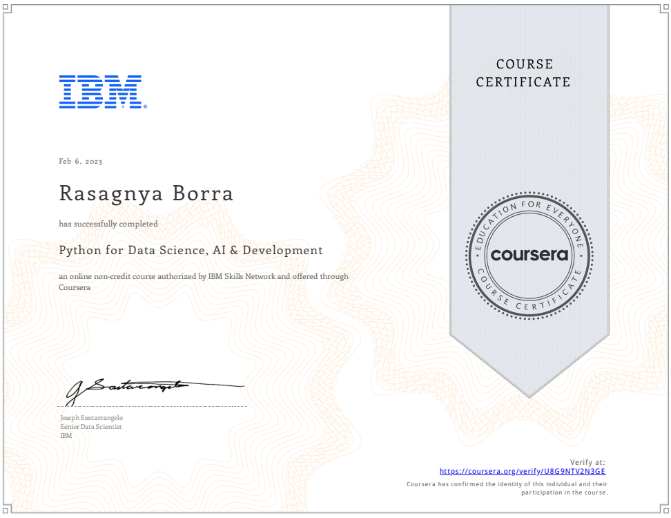 Python for Data Science, AI & Development